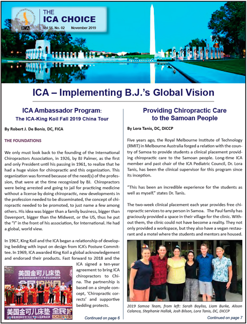 The ICA Choice magazine Cover Image