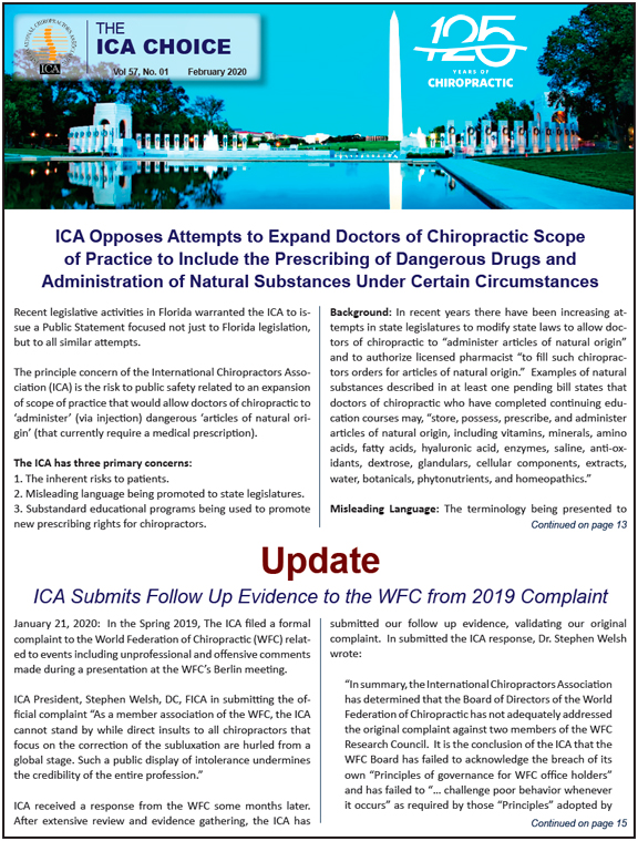 The ICA Choice magazine Cover Image